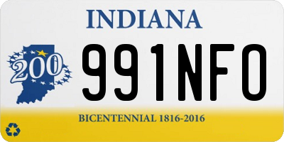 IN license plate 991NFO