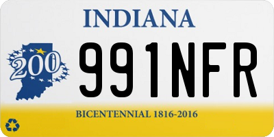 IN license plate 991NFR