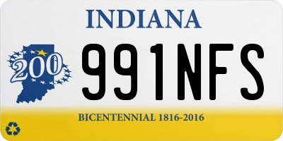 IN license plate 991NFS