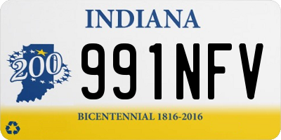 IN license plate 991NFV