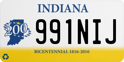 IN license plate 991NIJ