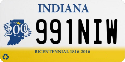 IN license plate 991NIW