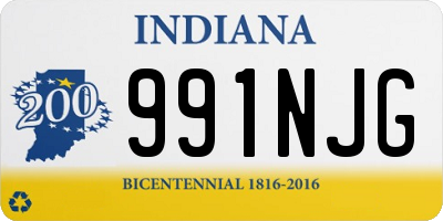 IN license plate 991NJG