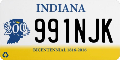 IN license plate 991NJK