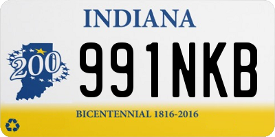 IN license plate 991NKB