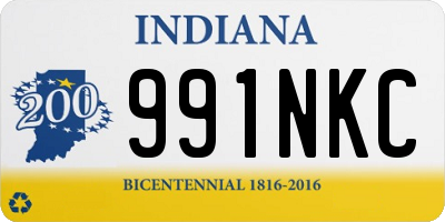 IN license plate 991NKC