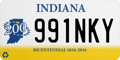 IN license plate 991NKY