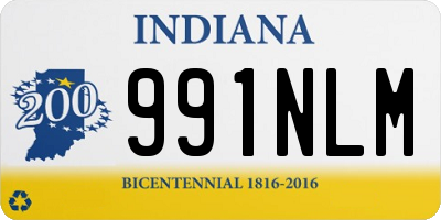 IN license plate 991NLM