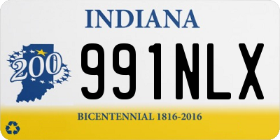 IN license plate 991NLX