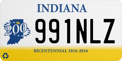 IN license plate 991NLZ