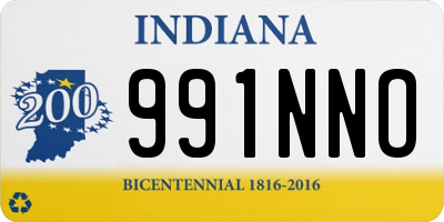 IN license plate 991NNO