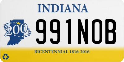 IN license plate 991NOB