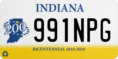 IN license plate 991NPG