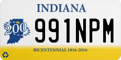 IN license plate 991NPM