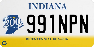 IN license plate 991NPN