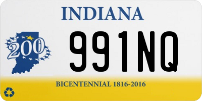 IN license plate 991NQ