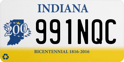 IN license plate 991NQC