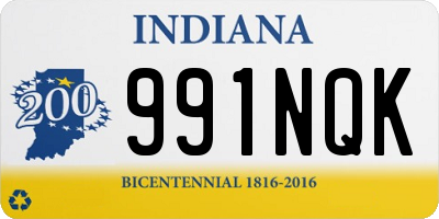 IN license plate 991NQK