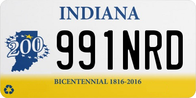 IN license plate 991NRD