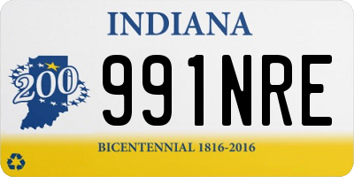 IN license plate 991NRE