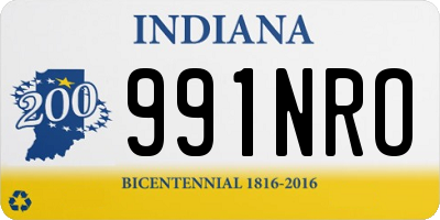 IN license plate 991NRO