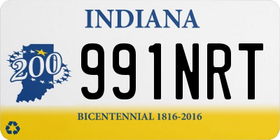 IN license plate 991NRT