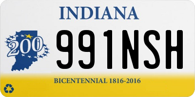 IN license plate 991NSH