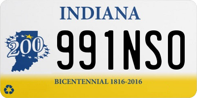 IN license plate 991NSO
