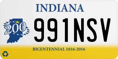 IN license plate 991NSV