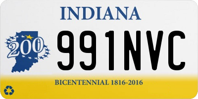 IN license plate 991NVC