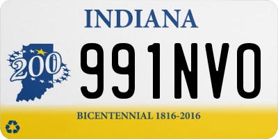 IN license plate 991NVO