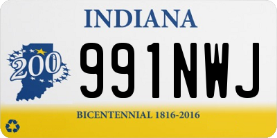 IN license plate 991NWJ