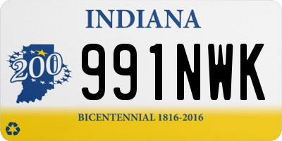 IN license plate 991NWK
