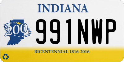 IN license plate 991NWP