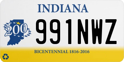 IN license plate 991NWZ