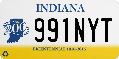 IN license plate 991NYT