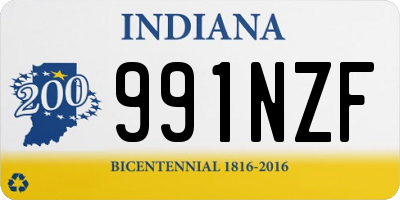 IN license plate 991NZF