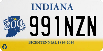 IN license plate 991NZN