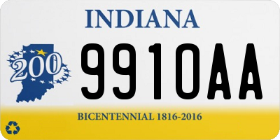 IN license plate 991OAA