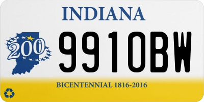 IN license plate 991OBW