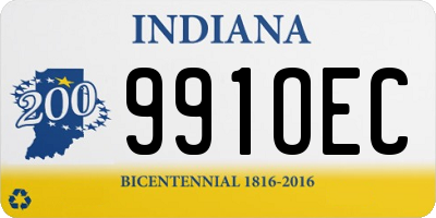 IN license plate 991OEC