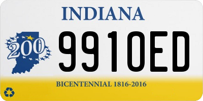 IN license plate 991OED