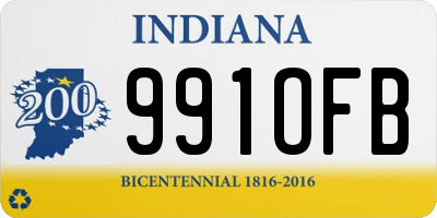 IN license plate 991OFB