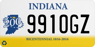 IN license plate 991OGZ