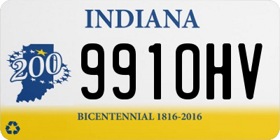 IN license plate 991OHV