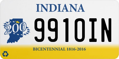 IN license plate 991OIN