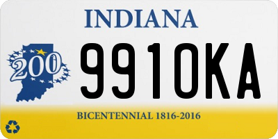 IN license plate 991OKA