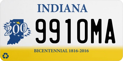 IN license plate 991OMA