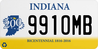 IN license plate 991OMB