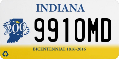 IN license plate 991OMD